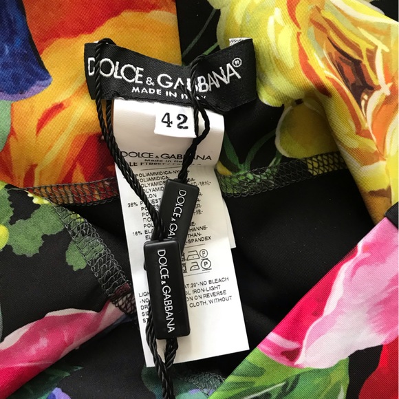 DOLCE&GABBANA Floral high-rise stirrup leggings